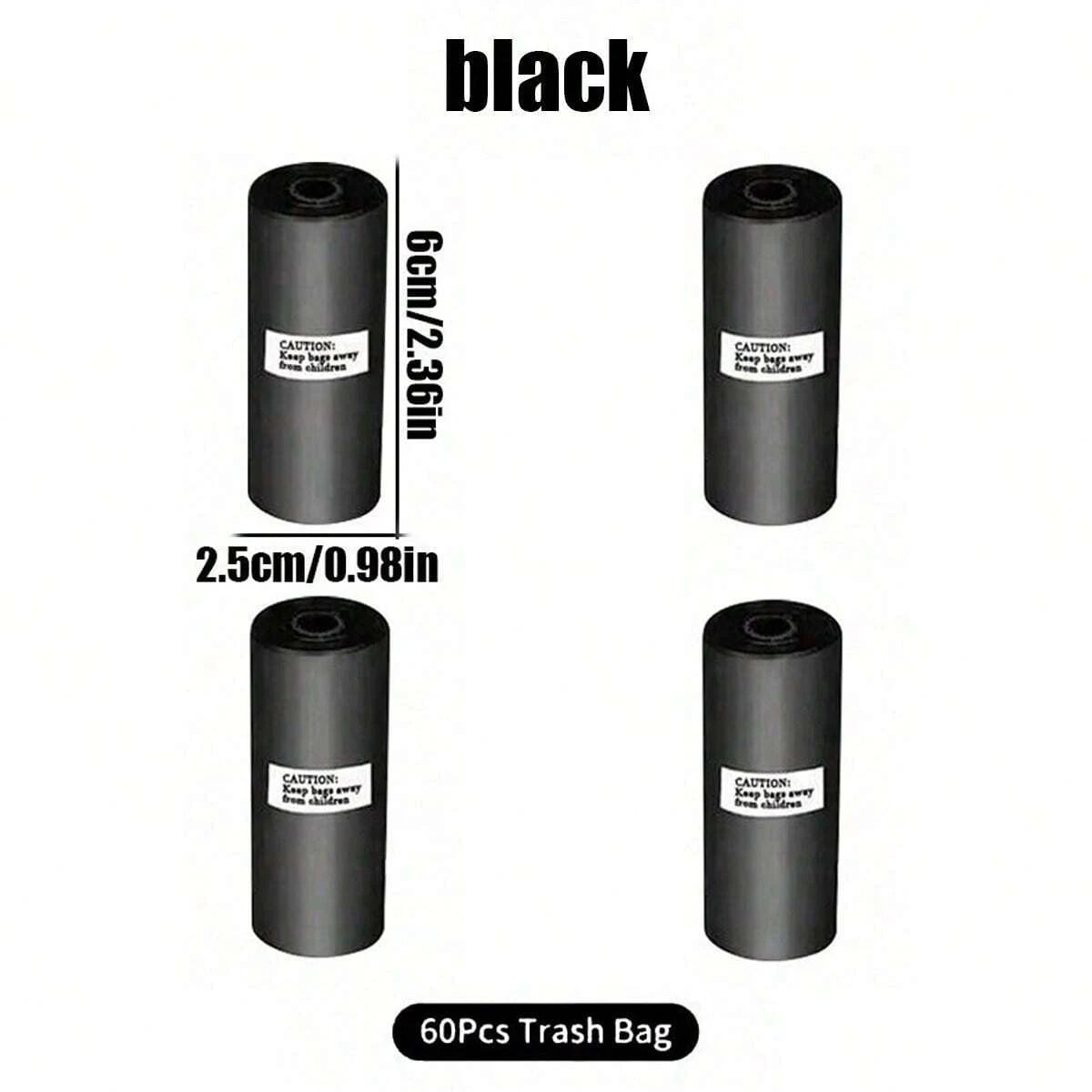 Car trash can with lid - 4 rolls of garbage bag, leak-proof, portable hanging trash can for vehicle organization