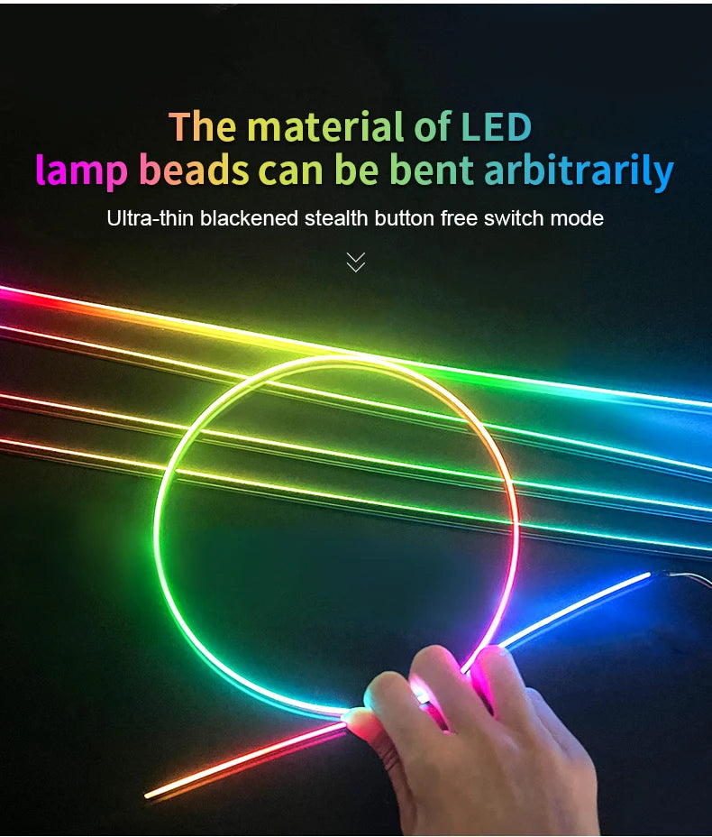 Symphonic APP Control 256 Colours LED Skylight Ambient Light Atmosphere Sunroof Light Car Roof Panoramic Skylight Ambient Light