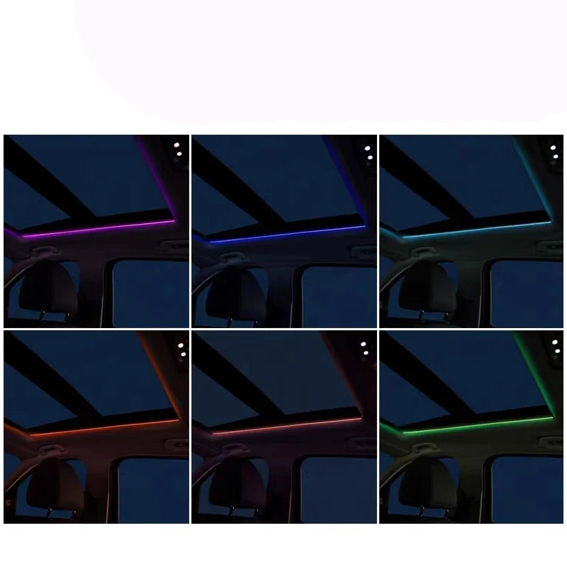 Symphonic APP Control 256 Colours LED Skylight Ambient Light Atmosphere Sunroof Light Car Roof Panoramic Skylight Ambient Light