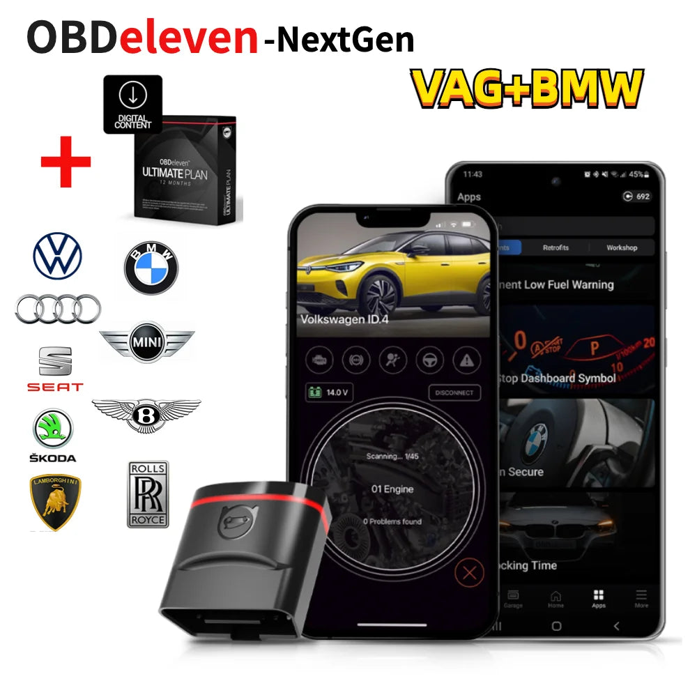 Obdeleven pro tools Edition Next Generation Professional OBD2  OBD11 Diagnostic  Scannr Tools For BWM Audi Seat  Volkswagobd