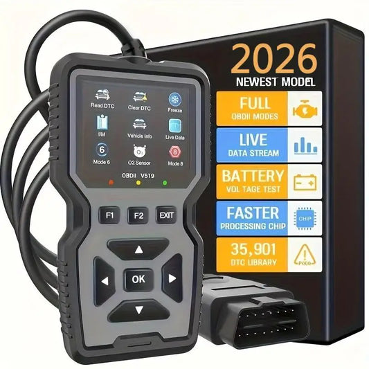 Advanced OBD2 Scanning Diagnostic Tool | Professional Engine Code Reader And Reset | Real-Time Data Diagnostic Reading Tool