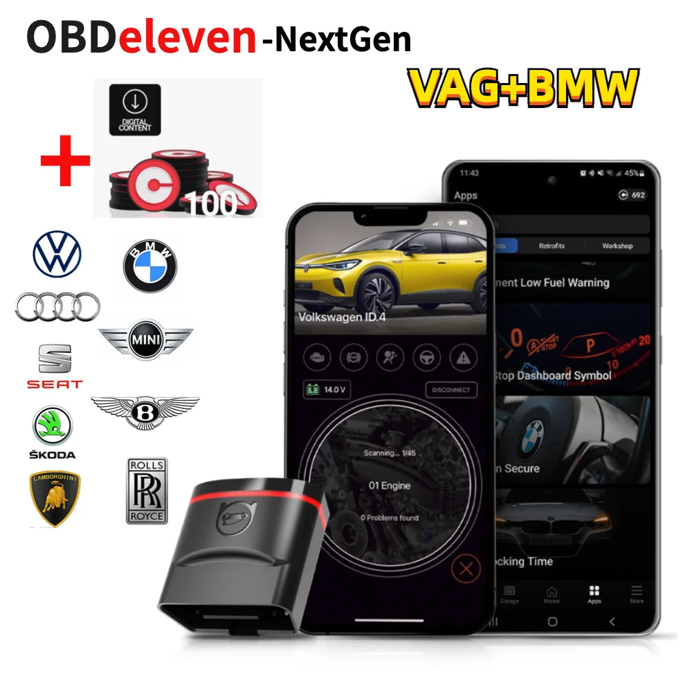 Obdeleven pro tools Edition Next Generation Professional OBD2  OBD11 Diagnostic  Scannr Tools For BWM Audi Seat  Volkswagobd