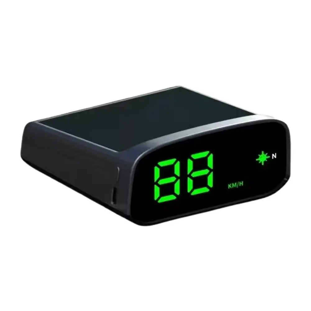 Solar Car Digital Speedometer Head-up Display Real Time Display GPS Kmh Universal HUD Car Universal Accessories