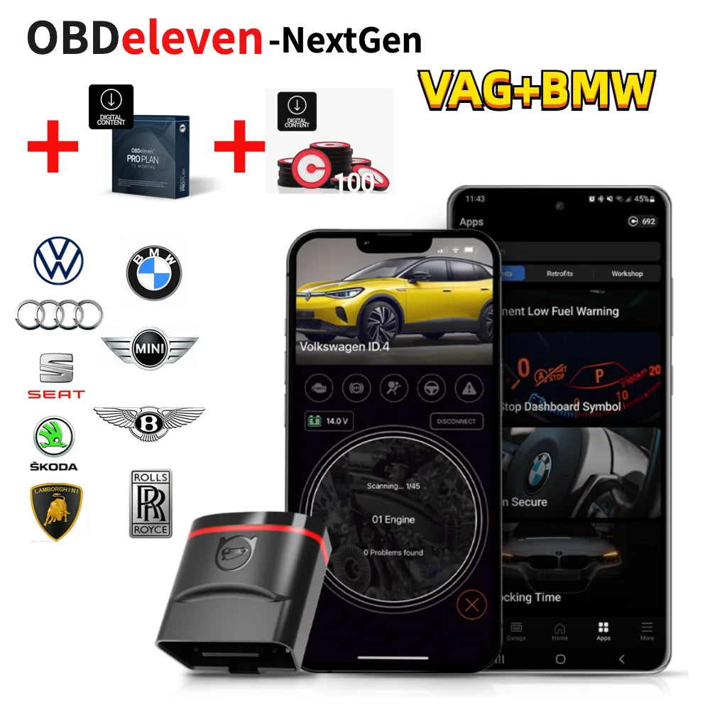 Obdeleven pro tools Edition Next Generation Professional OBD2  OBD11 Diagnostic  Scannr Tools For BWM Audi Seat  Volkswagobd