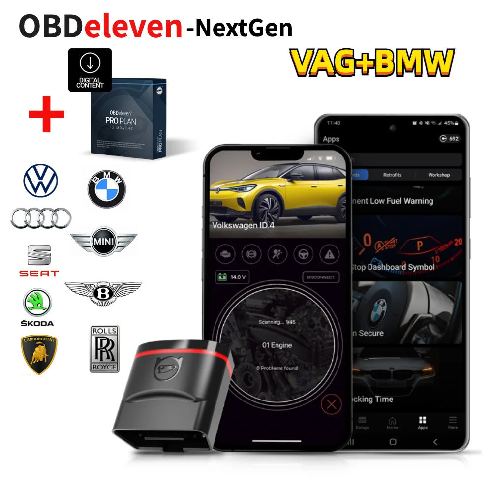 Obdeleven pro tools Edition Next Generation Professional OBD2  OBD11 Diagnostic  Scannr Tools For BWM Audi Seat  Volkswagobd