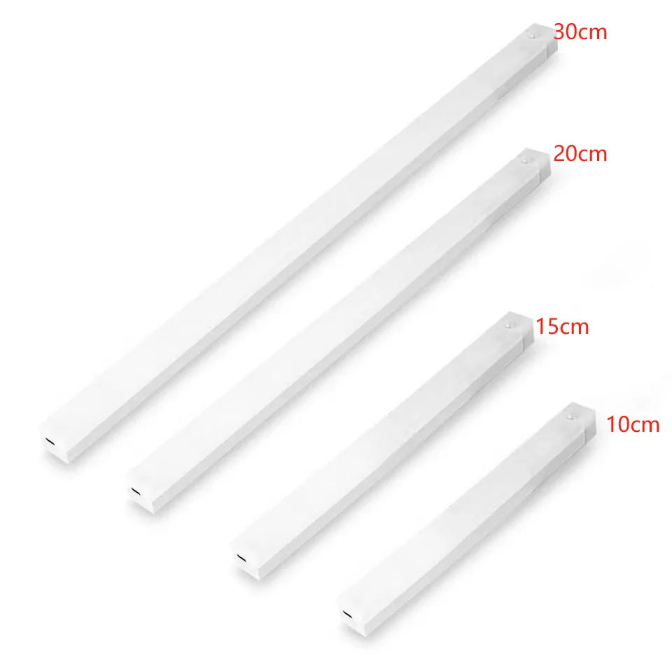 Car Sensor Light for Floor Trunk Hood USB Rechargeable Automatic Induction Light Bar Magnetic Maual/Sensing Mode Lamp