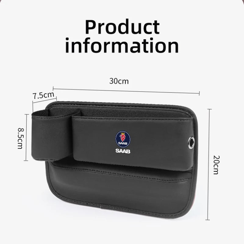 Car Seat Gap Filler Storage Box Water Cup Holder Accessories For SAAB 9-4X 9-7X 9-3 9-5 9-2X 9-X 9000 900 600 99 97