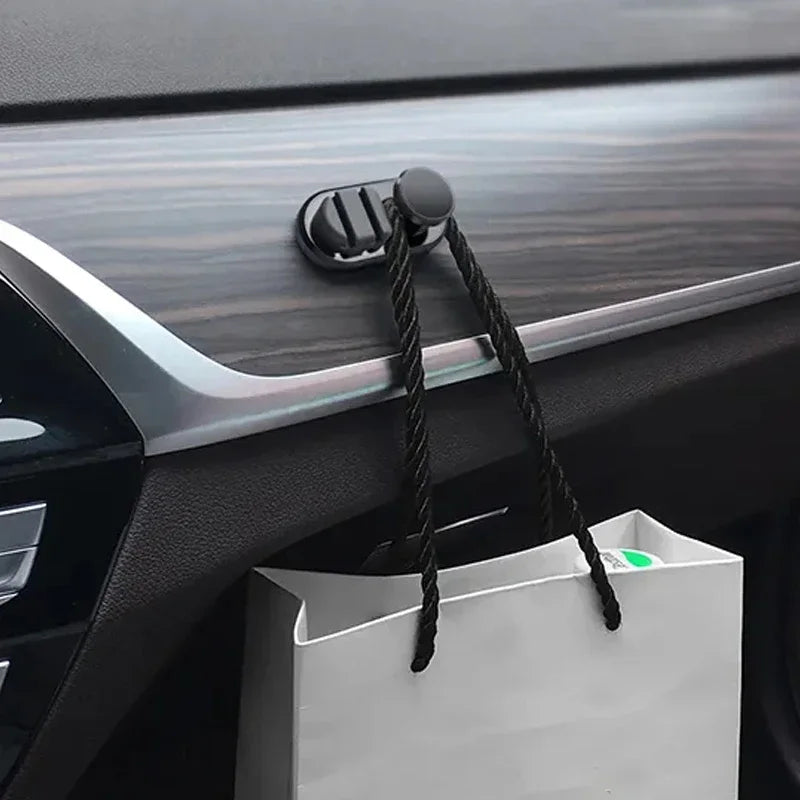 Car Hook USB Cables Organizers Desktop Self Adhesive Data Cable Auto Fastener Clip For Key Bag Auto Storage Organizer