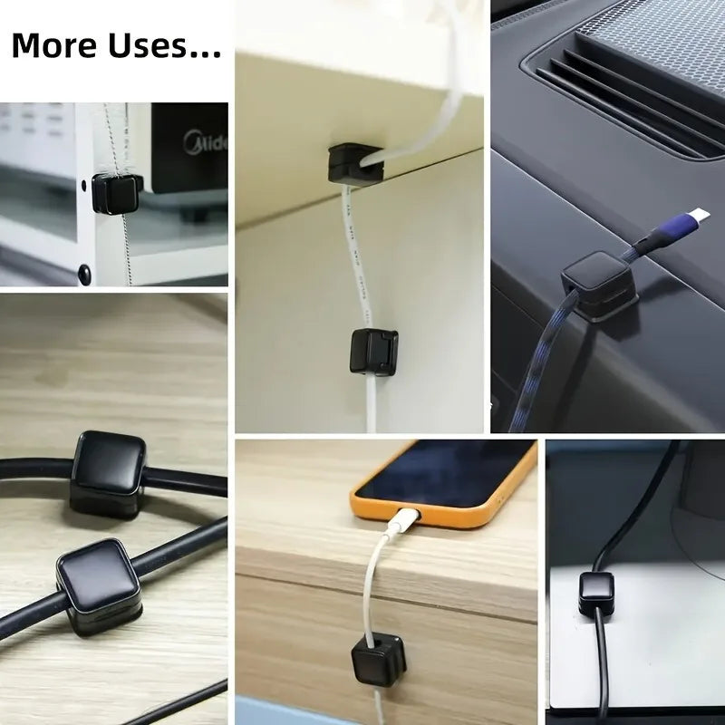 12 Pcs Cable Clips - The Ultimate Cord Holder & Cable Organizer For Desk, Home, Car & Office - For Everyone - Organize Cables &